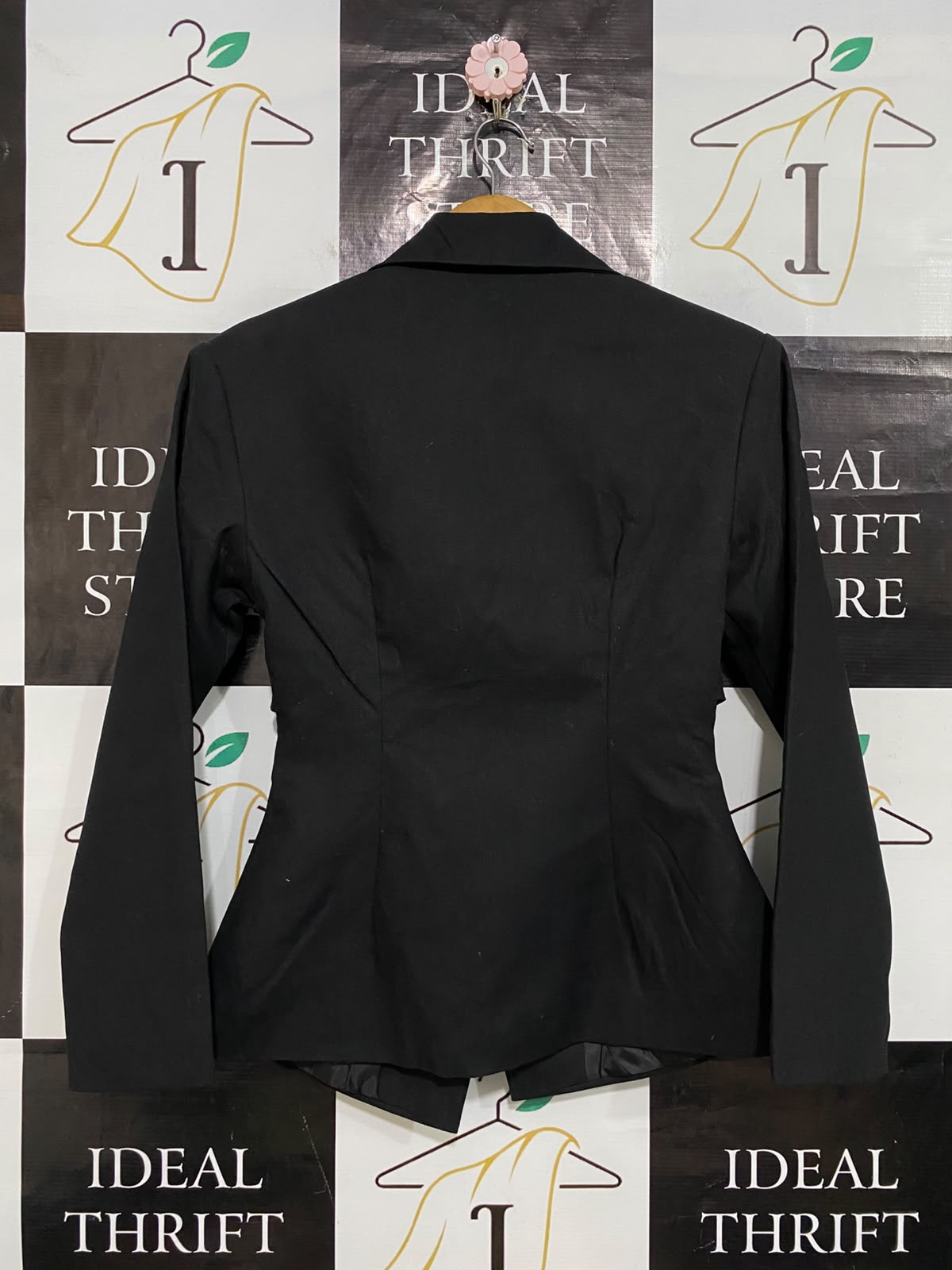 PRETTYLITTLE THING |S| BUST 16| A58| BLACK ASYMMETRIC TAILORED TECHNICAL UTILITY BLAZER