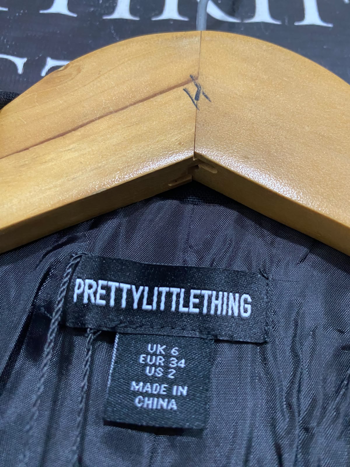 PRETTYLITTLE THING |S| BUST 16| A58| BLACK ASYMMETRIC TAILORED TECHNICAL UTILITY BLAZER