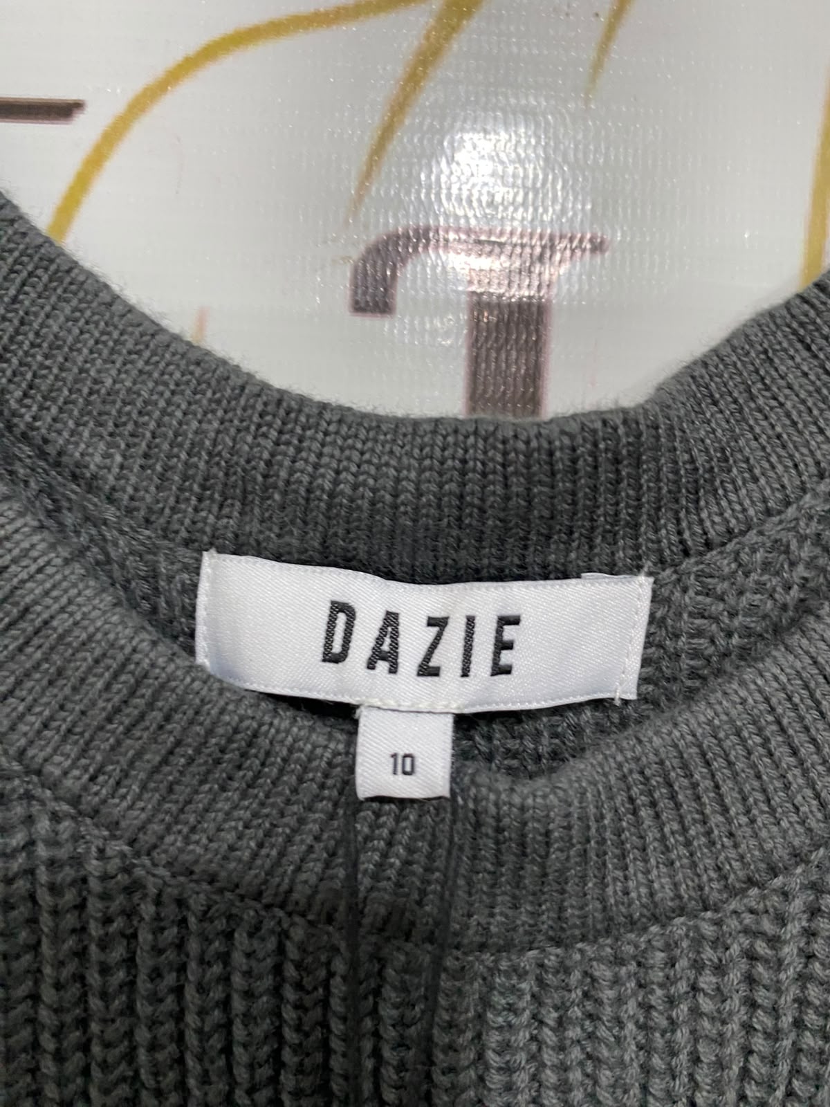 DAZIE |XS| BUST 13| A58| CHARCOAL GREY RIBBED-KNIT TANK TECHNICAL UTILITY MINI DRESS