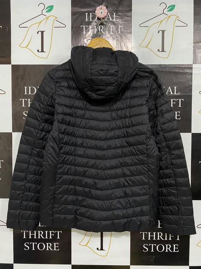 ESMARA |M| BUST 22| A58| BLACK HOODED PUFFER TECHNICAL UTILITY JACKET
