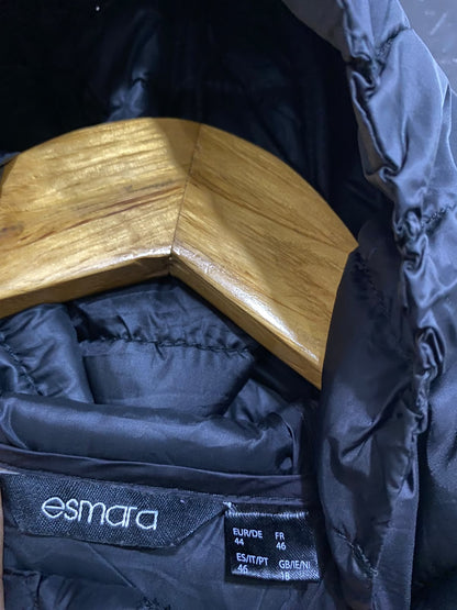 ESMARA |M| BUST 22| A58| BLACK HOODED PUFFER TECHNICAL UTILITY JACKET