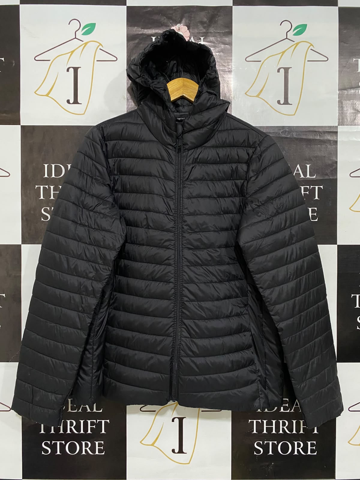 ESMARA |M| BUST 22| A58| BLACK HOODED PUFFER TECHNICAL UTILITY JACKET