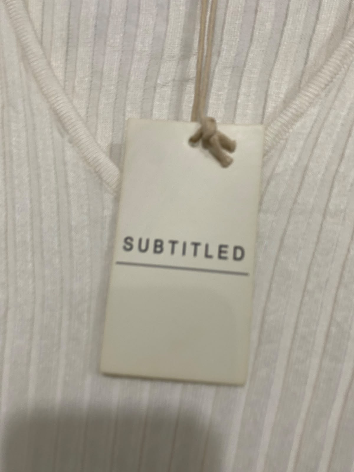 SUBTITLED |S| BUST 12| A58| OFF-WHITE RIBBED-KNIT V-NECK BELTED TECHNICAL UTILITY MIDI DRESS