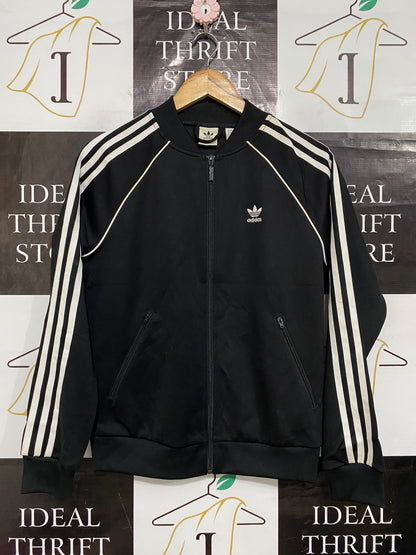 ADIDAS |M| BUST 19| A58| BLACK & WHITE THREE-STRIPE TECHNICAL UTILITY TRACK JACKET