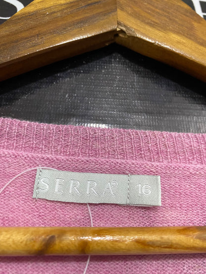 SERRA |L| BUST 22| A58| DUSTY PINK V-NECK TECHNICAL UTILITY SWEATER