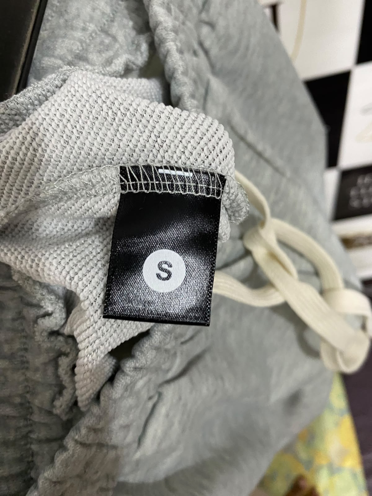 |S| WAIST 28| A57| GREY HEATHERED DRAWSTRING FLARE TECHNICAL UTILITY SWEATPANTS
