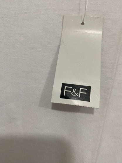 F&F |M| BUST 21| A57| WHITE CREWNECK ROLLED-SLEEVE TECHNICAL UTILITY T-SHIRT