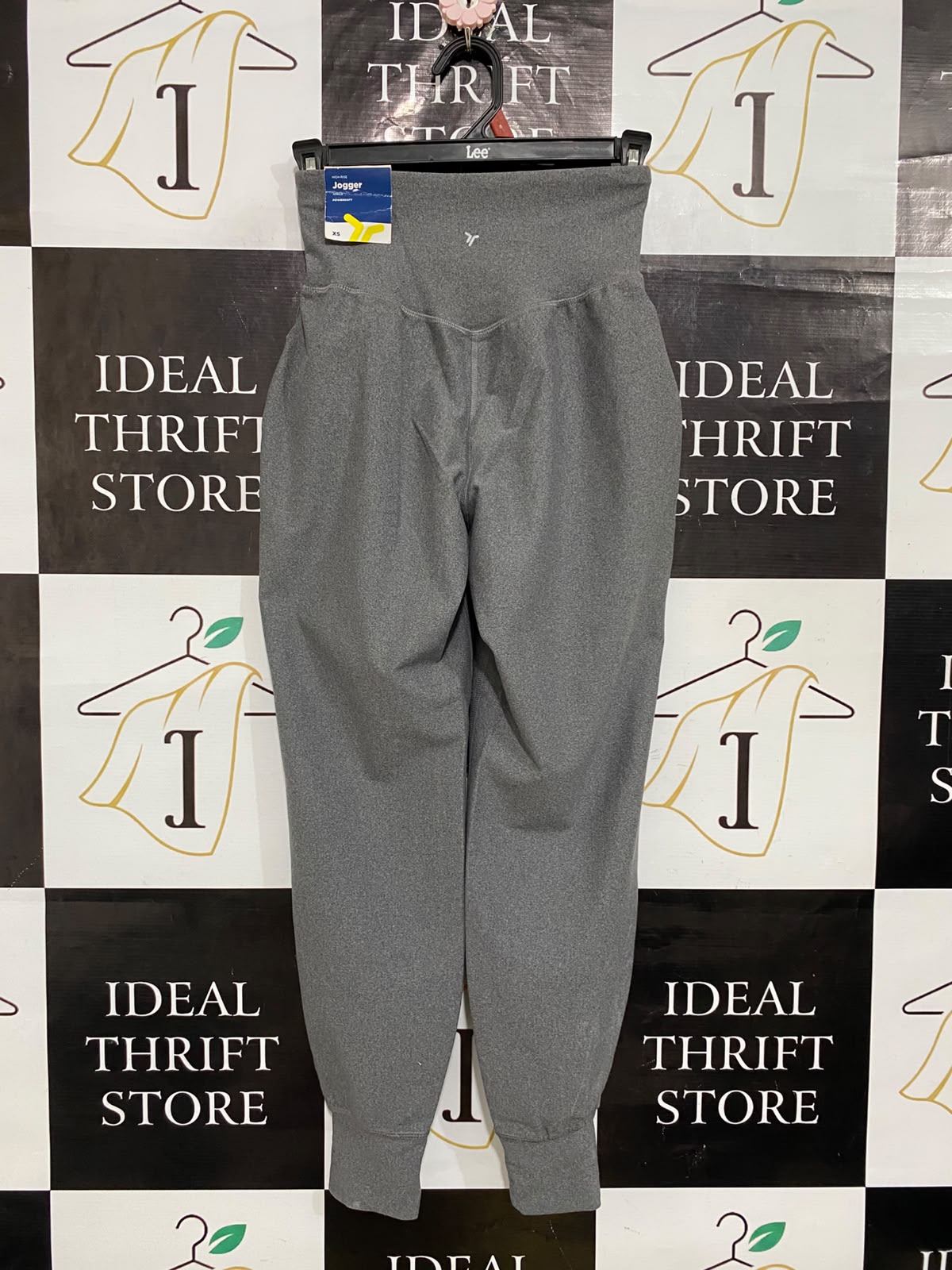 OLD NAVY |XS| WAIST 22| A57| GREY HIGH-WAISTED TAPERED-LEG TECHNICAL UTILITY JOGGERS