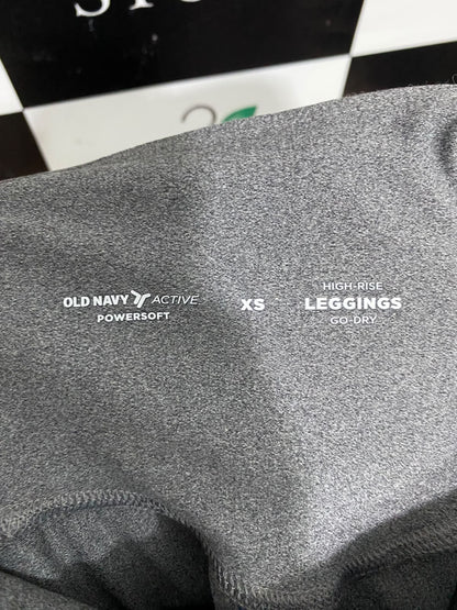 OLD NAVY |XS| WAIST 22| A57| GREY HIGH-WAISTED TAPERED-LEG TECHNICAL UTILITY JOGGERS