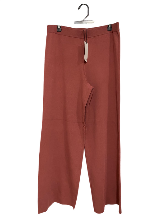 PREVIEW |L| WAIST 32| A58| RUST-ROSE WIDE-LEG KNIT TECHNICAL UTILITY TROUSERS