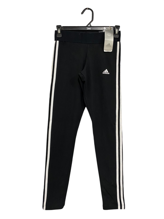 ADIDAS |S| WAIST 26| A58| BLACK & WHITE 3-STRIPE TECHNICAL UTILITY LEGGINGS