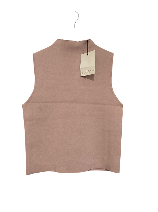 TUSSAH |S| BUST 14| A59| MAUVE MOCK-NECK TECHNICAL UTILITY TANK TOP