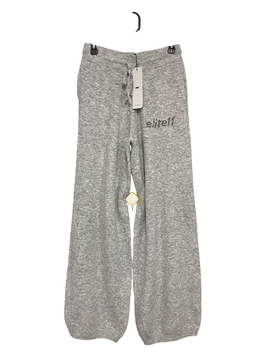 ELITE ELEVEN |XS| WAIST 28| A59| GREY EMBROIDERED BRANDED-WAIST TECHNICAL UTILITY JOGGERS