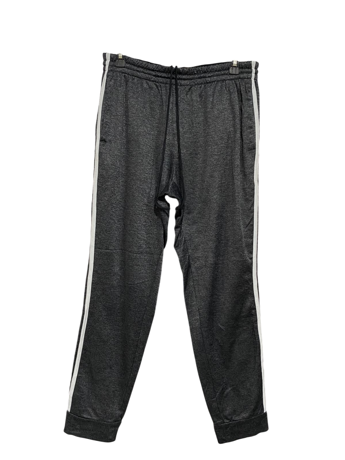 ADIDAS |M| WAIST 30| A59| CHARCOAL GREY SIDE-STRIPE TECHNICAL UTILITY JOGGERS