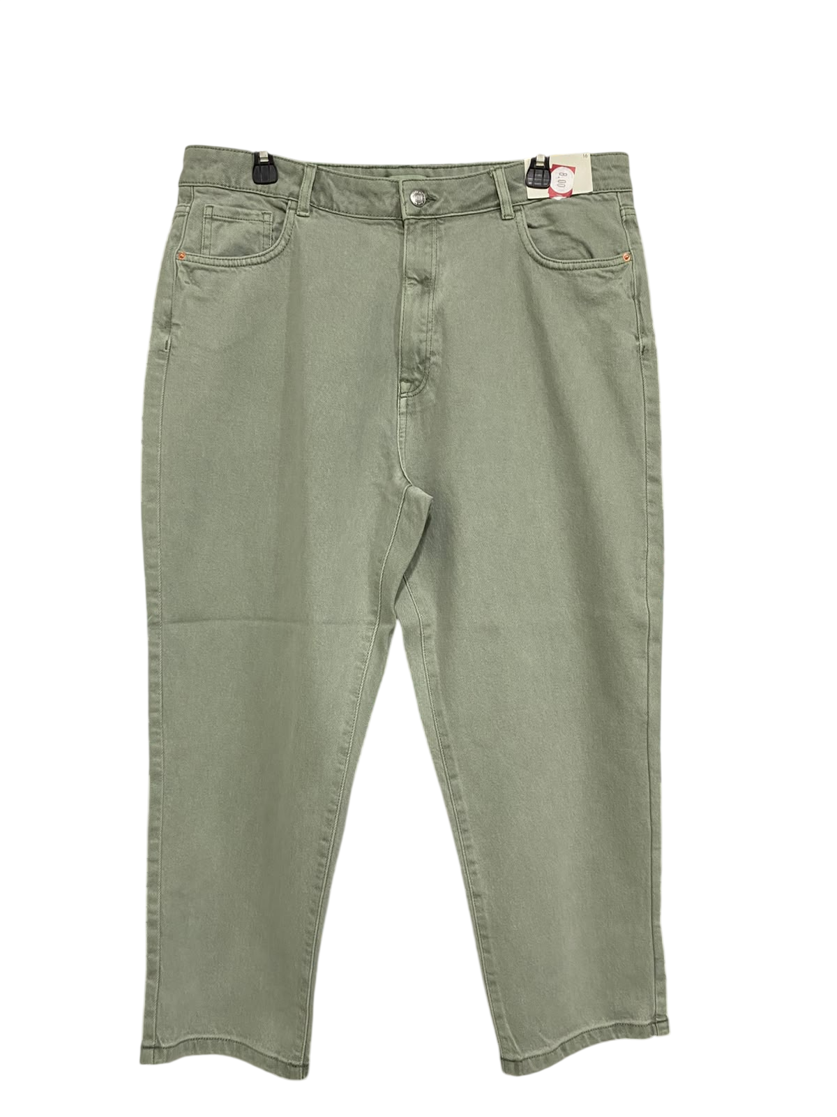 PAPAYA |XL| WAIST 36| A59| SAGE GREEN RELAXED-FIT TECHNICAL UTILITY DENIM PANTS