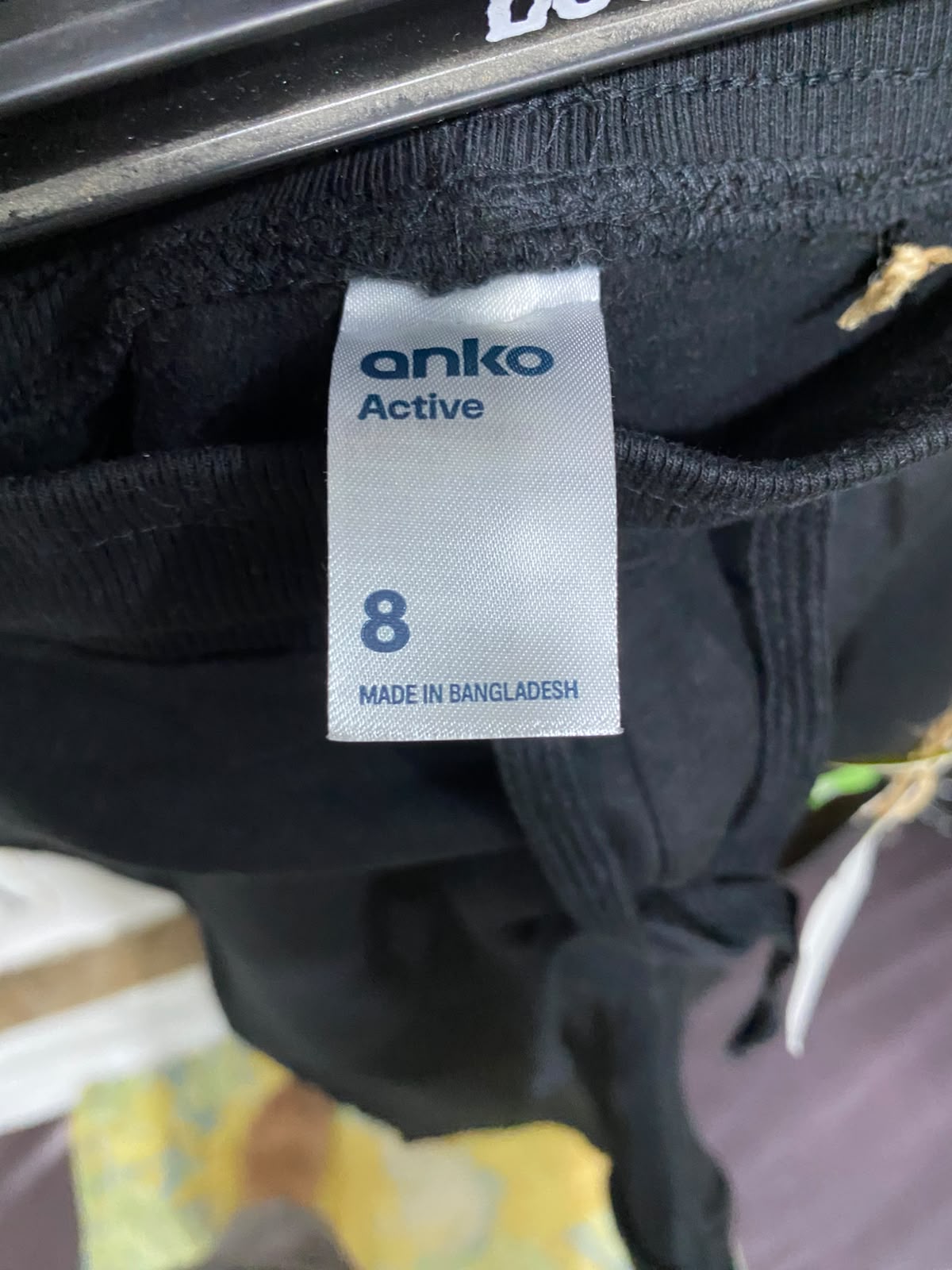 ANKO |M| WAIST 28| A59| BLACK DRAWSTRING-WAIST TECHNICAL UTILITY SWEATPANTS