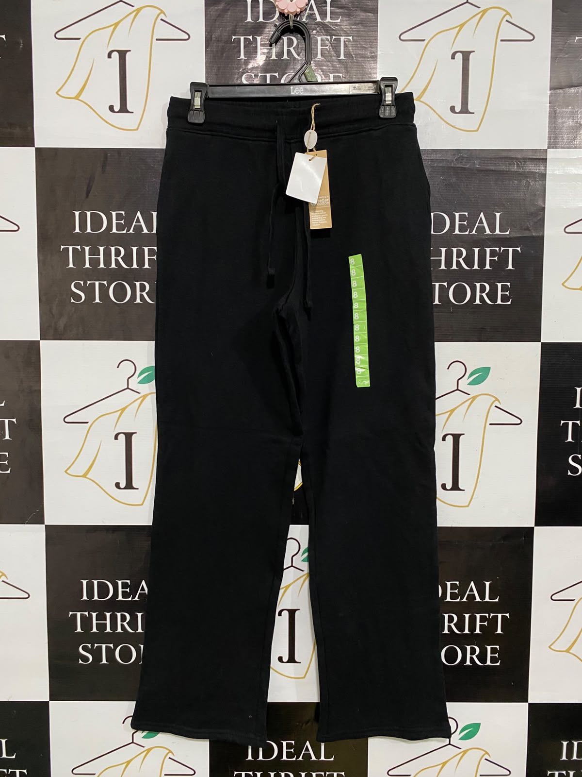ANKO |M| WAIST 28| A59| BLACK DRAWSTRING-WAIST TECHNICAL UTILITY SWEATPANTS