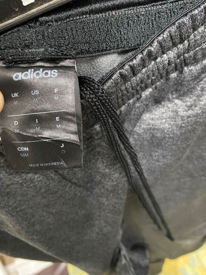 ADIDAS |M| WAIST 30| A59| CHARCOAL GREY SIDE-STRIPE TECHNICAL UTILITY JOGGERS