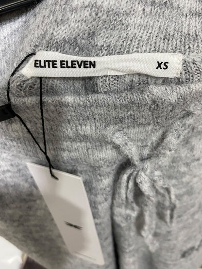 ELITE ELEVEN |XS| WAIST 28| A59| GREY EMBROIDERED BRANDED-WAIST TECHNICAL UTILITY JOGGERS