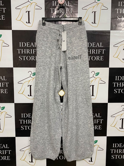 ELITE ELEVEN |XS| WAIST 28| A59| GREY EMBROIDERED BRANDED-WAIST TECHNICAL UTILITY JOGGERS