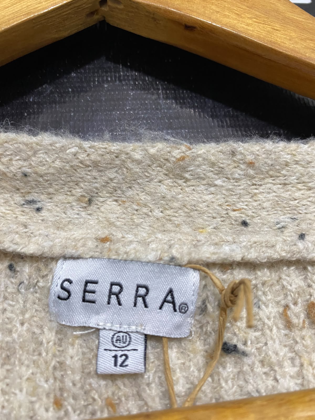 SERRA |M| BUST 23| A59| OATMEAL SPECKLED V-NECK TECHNICAL UTILITY CARDIGAN