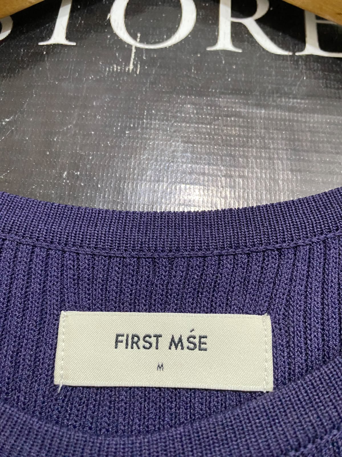 FIRST MSE |M| BUST 13| A59| DEEP PURPLE CUTOUT RIBBED TECHNICAL UTILITY MAXI DRESS