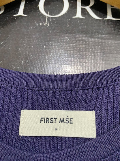 FIRST MSE |M| BUST 13| A59| DEEP PURPLE CUTOUT RIBBED TECHNICAL UTILITY MAXI DRESS