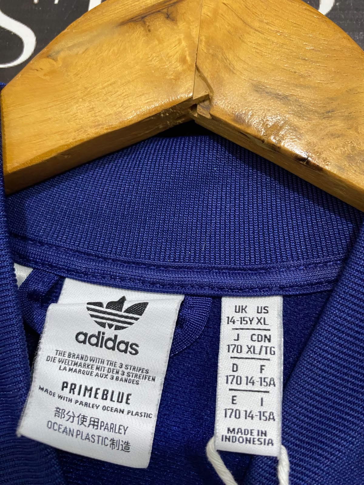 ADIDAS |XS| BUST 19| A59| BLUE & PINK LOGO-TAPE TECHNICAL UTILITY TRACK JACKET