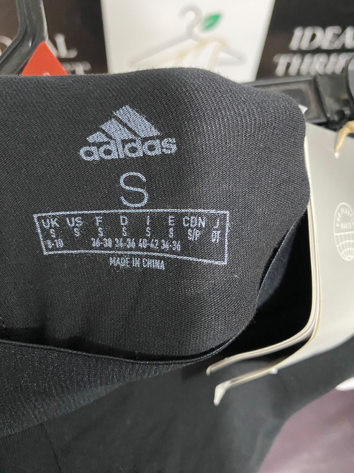 ADIDAS |S| WAIST 26| A58| BLACK & WHITE 3-STRIPE TECHNICAL UTILITY LEGGINGS