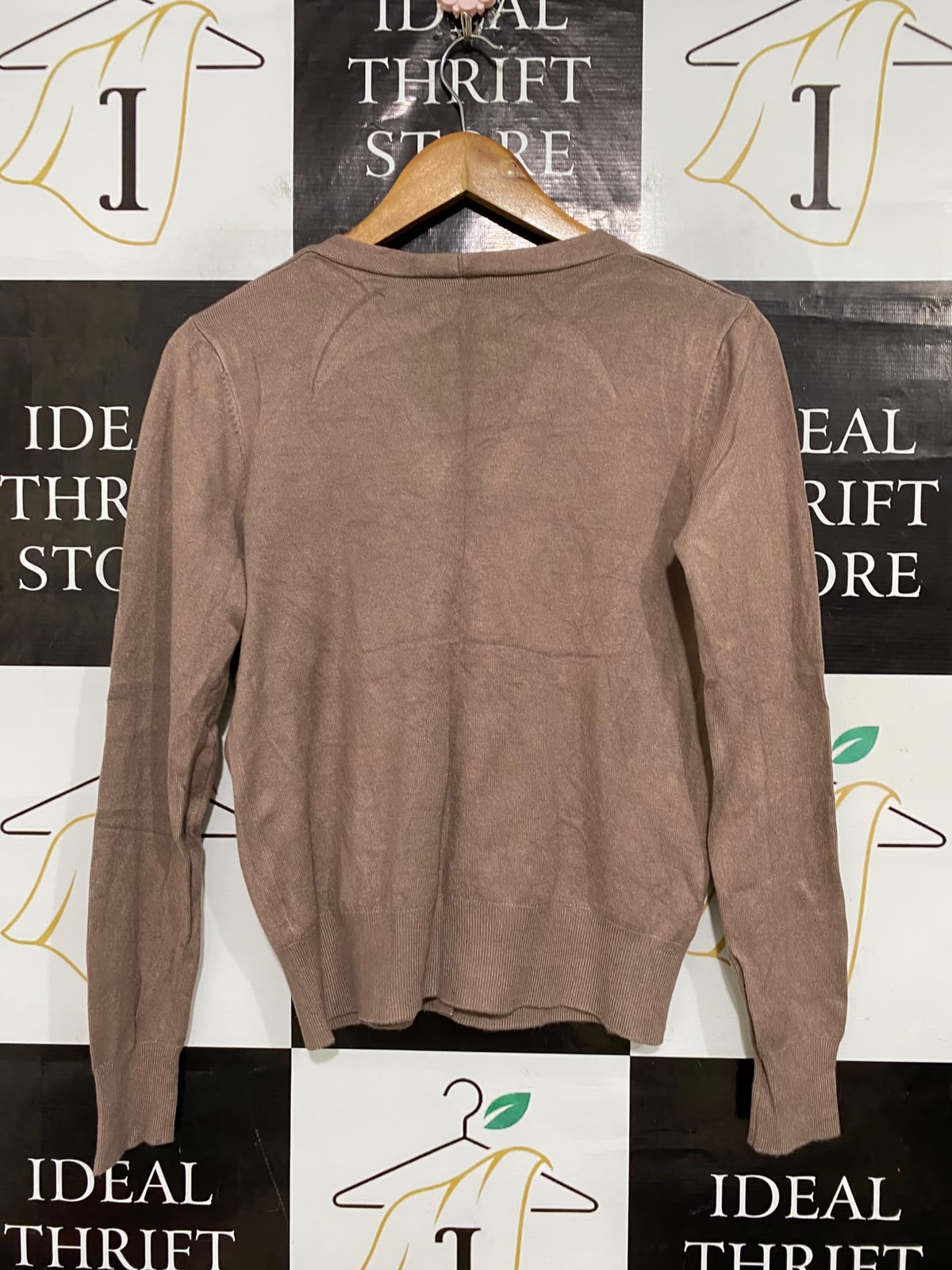 FORCAST |XS| BUST 18| A58| MAUVE V-NECK BUTTON-FRONT TECHNICAL UTILITY CARDIGAN