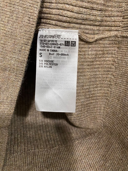 UNIQLO |S| A58| TAUPE RIBBED POLO AND WIDE-LEG TROUSER TECHNICAL UTILITY SET