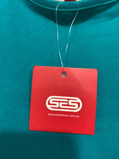 SES |M| BUST 18| A58| TEAL SPAGHETTI-STRAP TECHNICAL UTILITY CAMI TOP