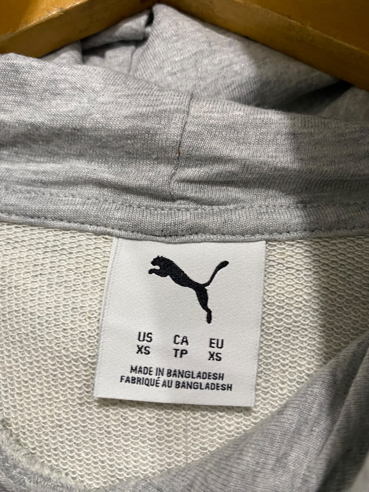 PUMA |XS| BUST 18| A58| GREY LOGO TECHNICAL UTILITY HOODIE