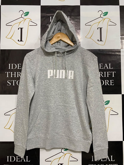 PUMA |XS| BUST 18| A58| GREY LOGO TECHNICAL UTILITY HOODIE