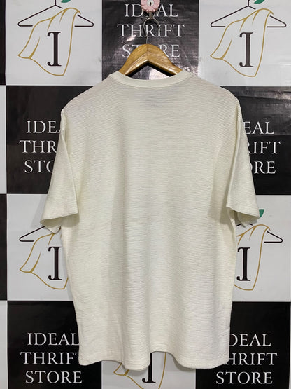 RELAXED |M| BUST 23| A58| OFF-WHITE TEXTURED RELAXED-FIT TECHNICAL UTILITY T-SHIRT