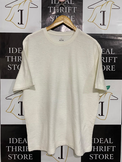RELAXED |M| BUST 23| A58| OFF-WHITE TEXTURED RELAXED-FIT TECHNICAL UTILITY T-SHIRT