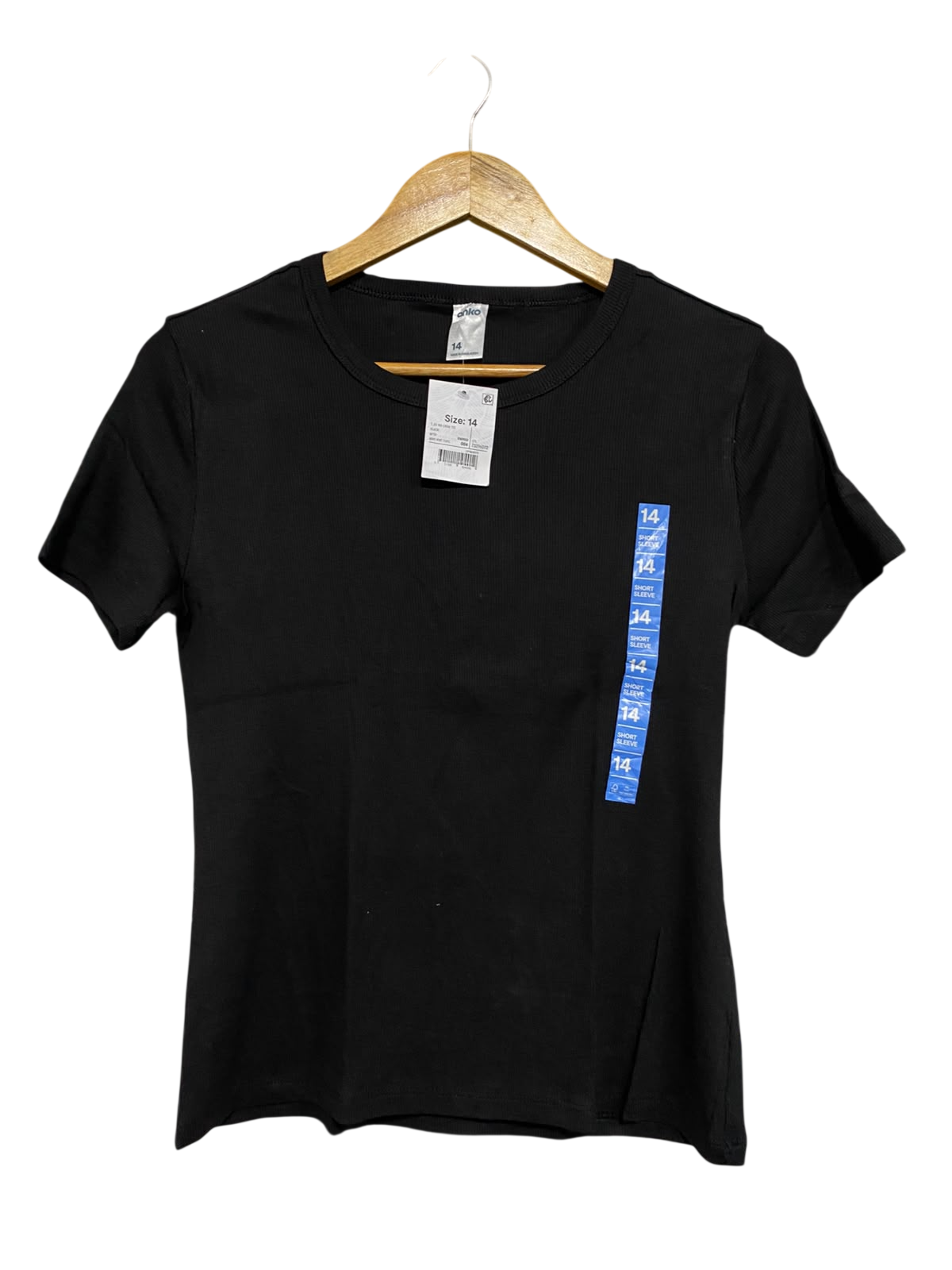 ANKO |M| BUST 17| A60| BLACK CREWNECK SHORT-SLEEVE TECHNICAL UTILITY TEE