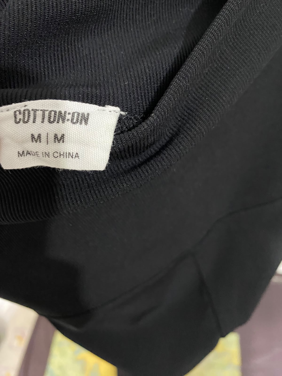 COTTON ON |M| WAIST 28| A60| BLACK HIGH-WAISTED FLARED TECHNICAL UTILITY TROUSERS