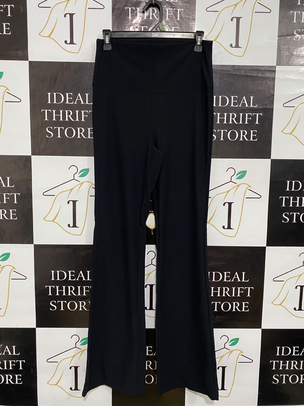 COTTON ON |M| WAIST 28| A60| BLACK HIGH-WAISTED FLARED TECHNICAL UTILITY TROUSERS