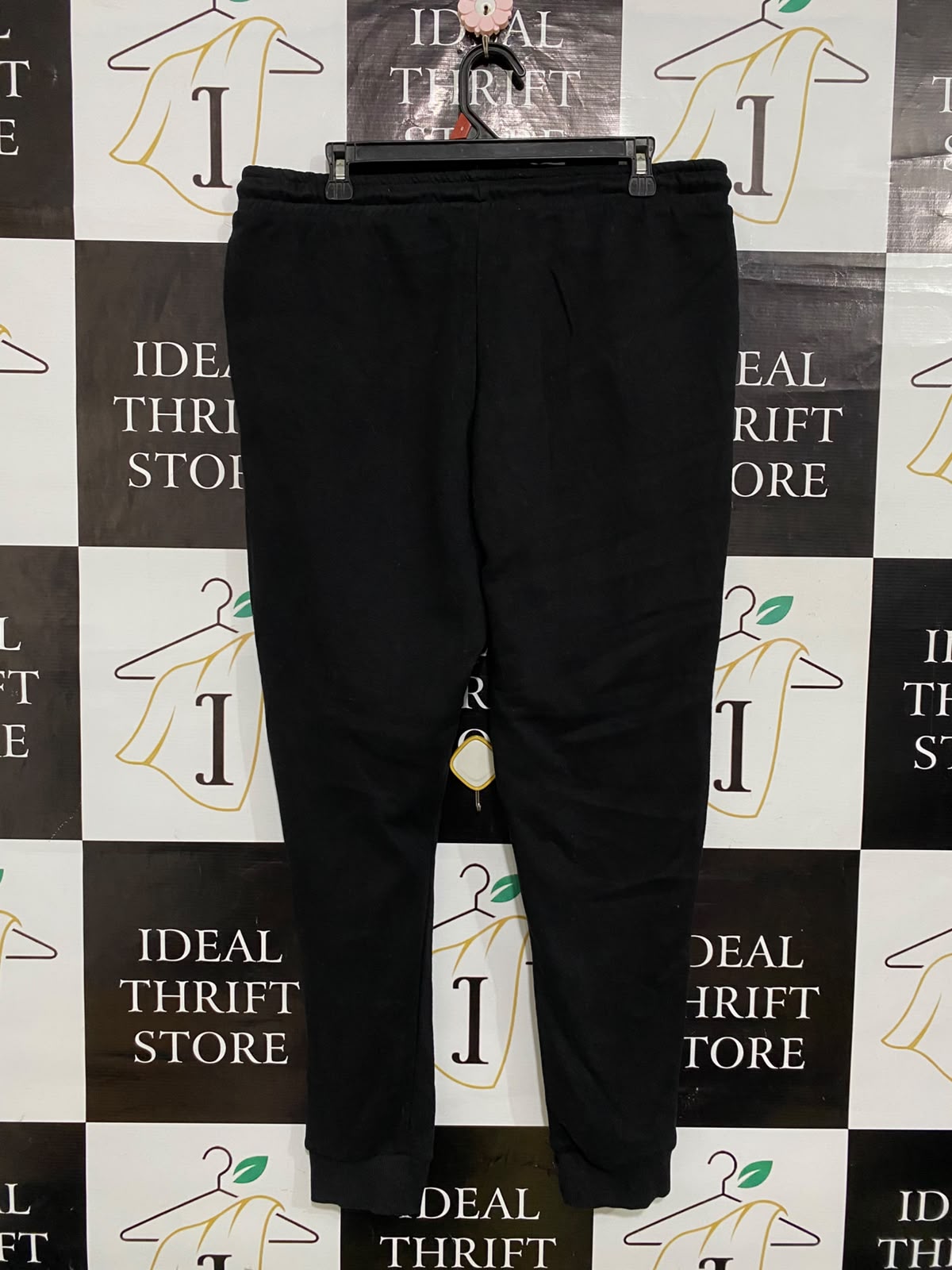 F&F |XL| WAIST 36| A60| BLACK DRAWSTRING TECHNICAL UTILITY JOGGERS