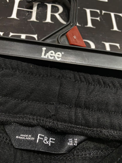 F&F |XL| WAIST 36| A60| BLACK DRAWSTRING TECHNICAL UTILITY JOGGERS