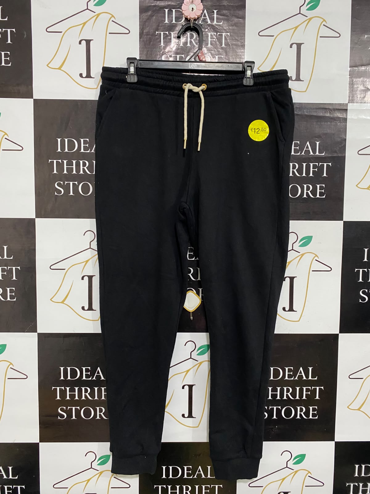 F&F |XL| WAIST 36| A60| BLACK DRAWSTRING TECHNICAL UTILITY JOGGERS