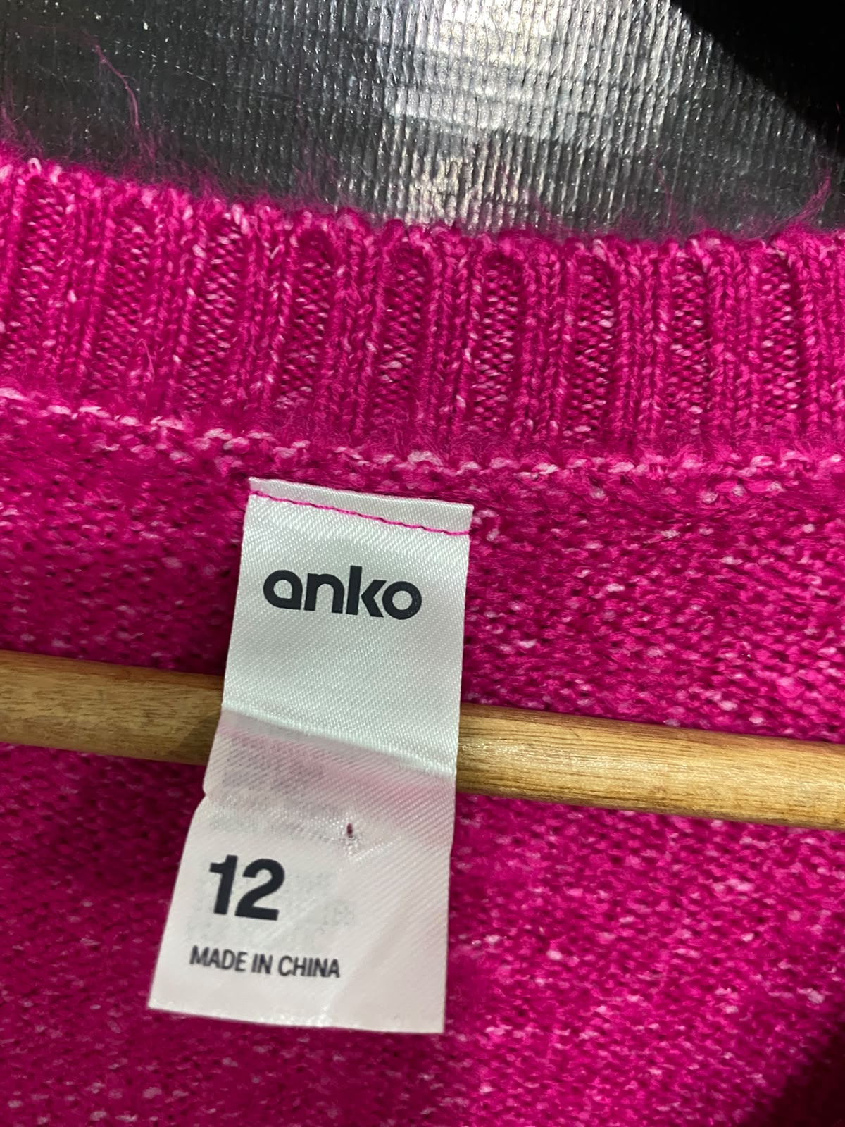 ANKO |M| BUST 19| A60| HOT PINK BELTED METALLIC KNIT TECHNICAL UTILITY MAXI DRESS