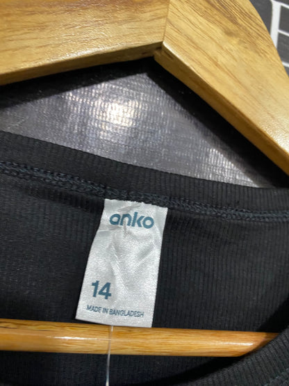 ANKO |M| BUST 17| A60| BLACK CREWNECK SHORT-SLEEVE TECHNICAL UTILITY TEE