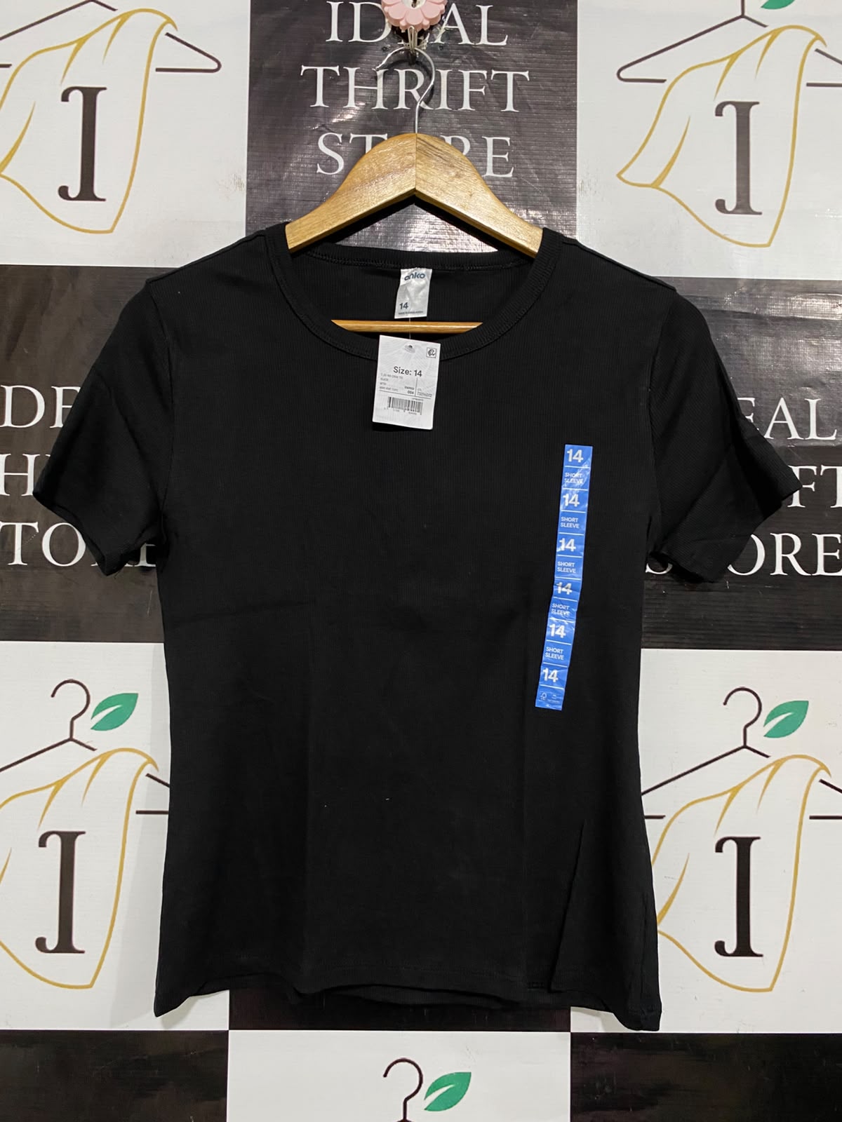 ANKO |M| BUST 17| A60| BLACK CREWNECK SHORT-SLEEVE TECHNICAL UTILITY TEE