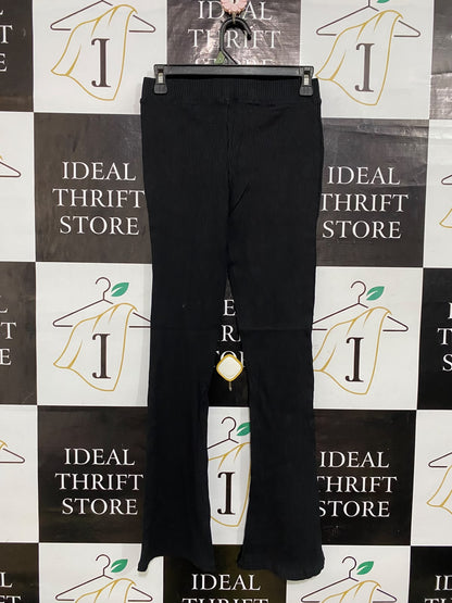 TARGET ACTIVE |XS| WAIST 26| A59|BLACK RIBBED FLARED TECHNICAL UTILITY PANTS