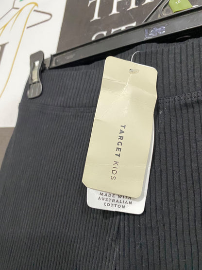 TARGET ACTIVE |XS| WAIST 26| A59|BLACK RIBBED FLARED TECHNICAL UTILITY PANTS