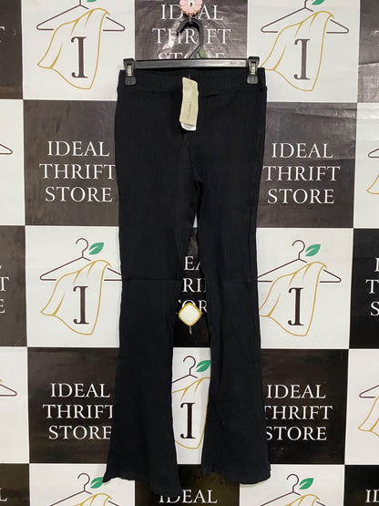 TARGET ACTIVE |XS| WAIST 26| A59|BLACK RIBBED FLARED TECHNICAL UTILITY PANTS