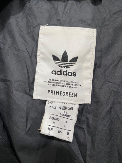 ADIDAS |S| BUST 18| A59| BLACK HOODED THREE-STRIPE TECHNICAL UTILITY PUFFER JACKET