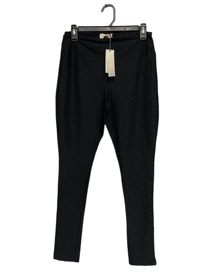 RIVER ISLAND |M| WAIST 28| A60| BLACK TEXTURED HIGH-WAISTED TECHNICAL UTILITY LEGGINGS